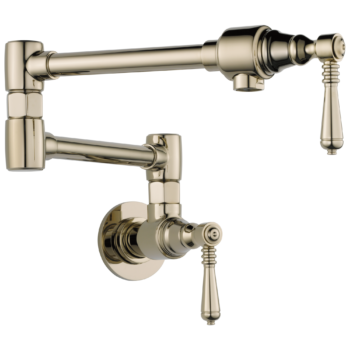 Brizo Brizo Traditional: Classic Wall Mount Pot Filler In Polished Nickel