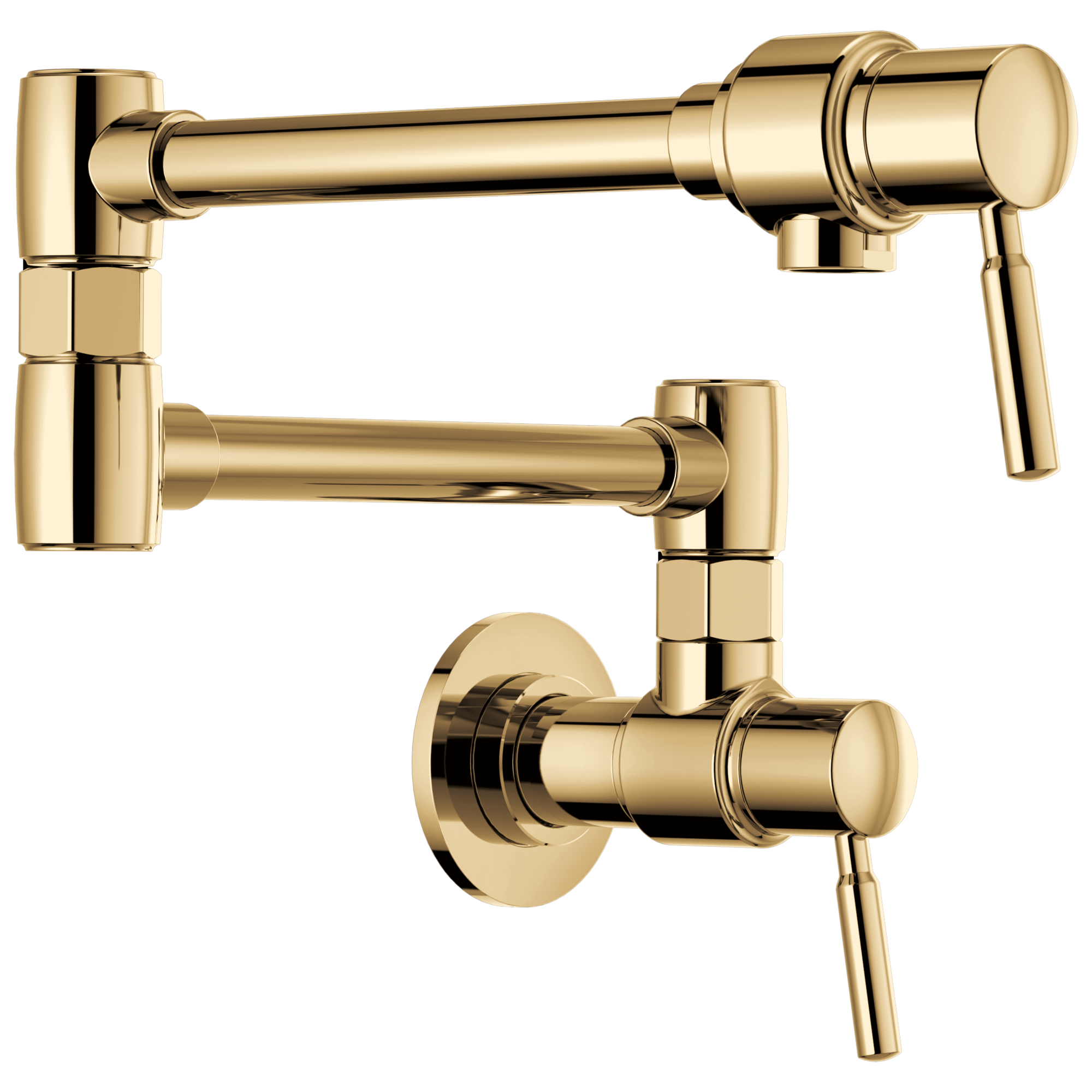 Brizo Brizo European: Wall Mount Pot Filler Faucet In Polished Gold