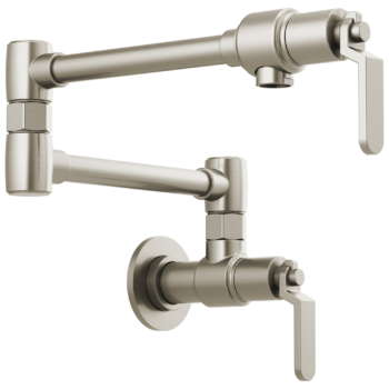 Brizo Litze®: Wall Mount Pot Filler with Industrial Handle Kit In Stainless