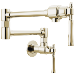 Brizo The Tulham™ Kitchen Collection by Brizo®: Wall Mount Pot Filler In Polished Nickel