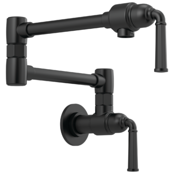 Brizo Rook®: Wall Mount Pot Filler In Matte Black