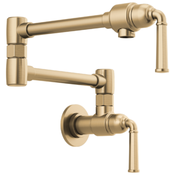 Brizo Rook®: Wall Mount Pot Filler In Luxe Gold