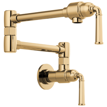 Brizo Rook®: Wall Mount Pot Filler In Polished Gold