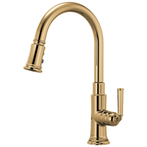 Brizo Rook®: Pull-Down Faucet In Polished Gold