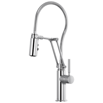 Brizo Solna®: Articulating Faucet With Finished Hose In Chrome