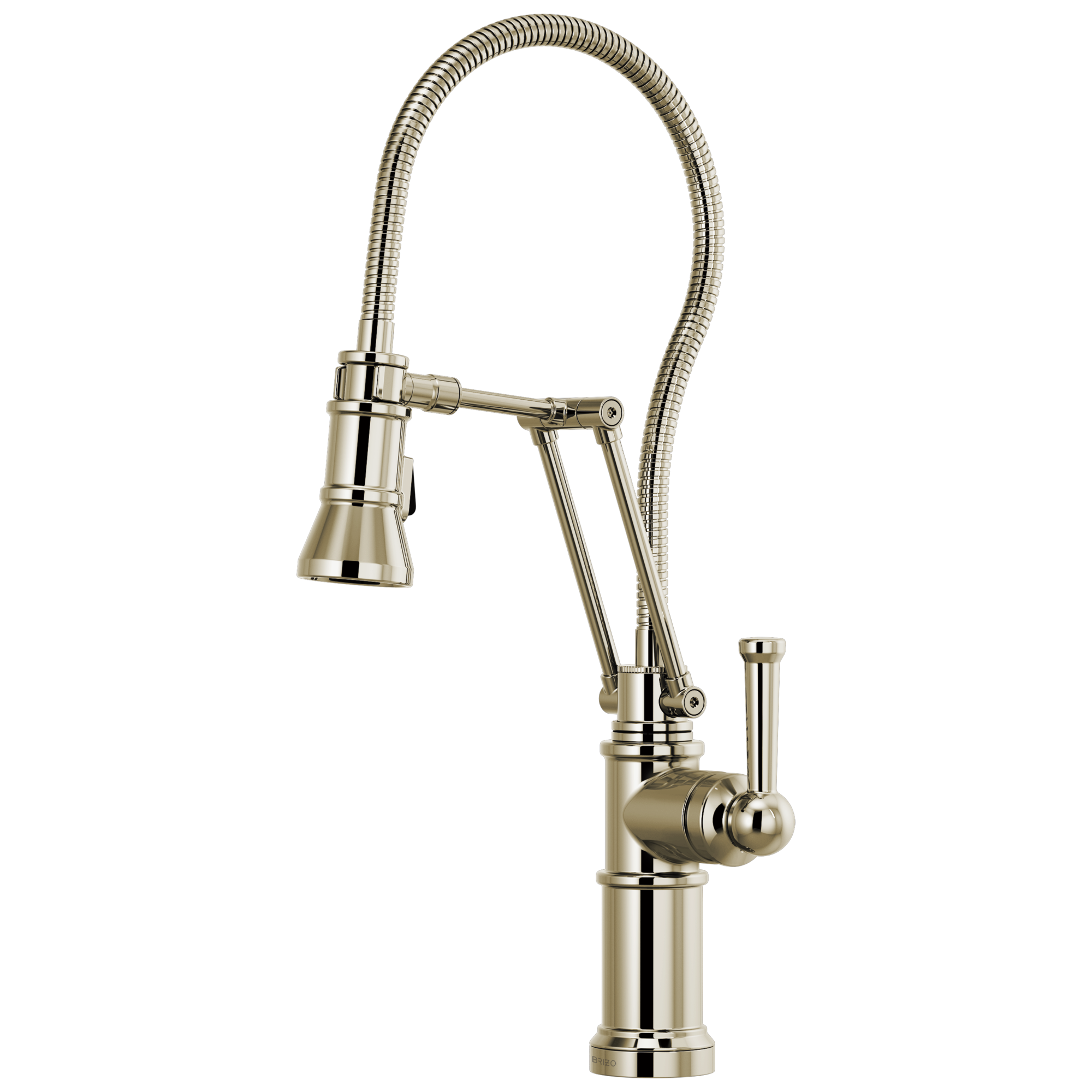 Brizo Artesso®: Articulating Faucet With Finished Hose In Polished Nickel