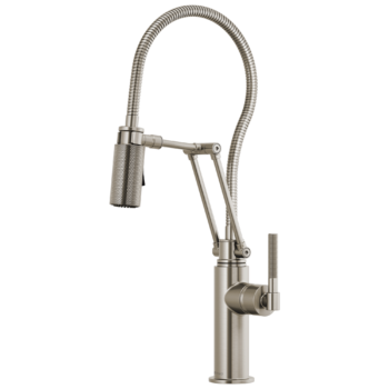 Brizo Litze®: Articulating Faucet With Finished Hose In Stainless