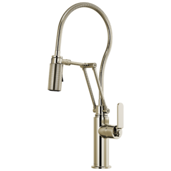 Brizo Litze®: Articulating Faucet With Finished Hose In Polished Nickel