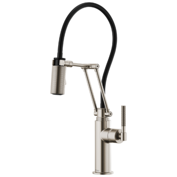Brizo Litze®: Articulating Faucet with Knurled Handle In Stainless