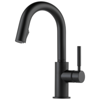 Brizo Solna®: Single Handle Pull-Down Prep Faucet In Matte Black