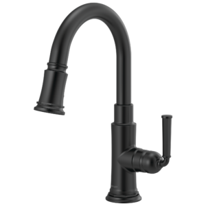 Brizo Rook®: Pull-Down Prep Faucet In Matte Black