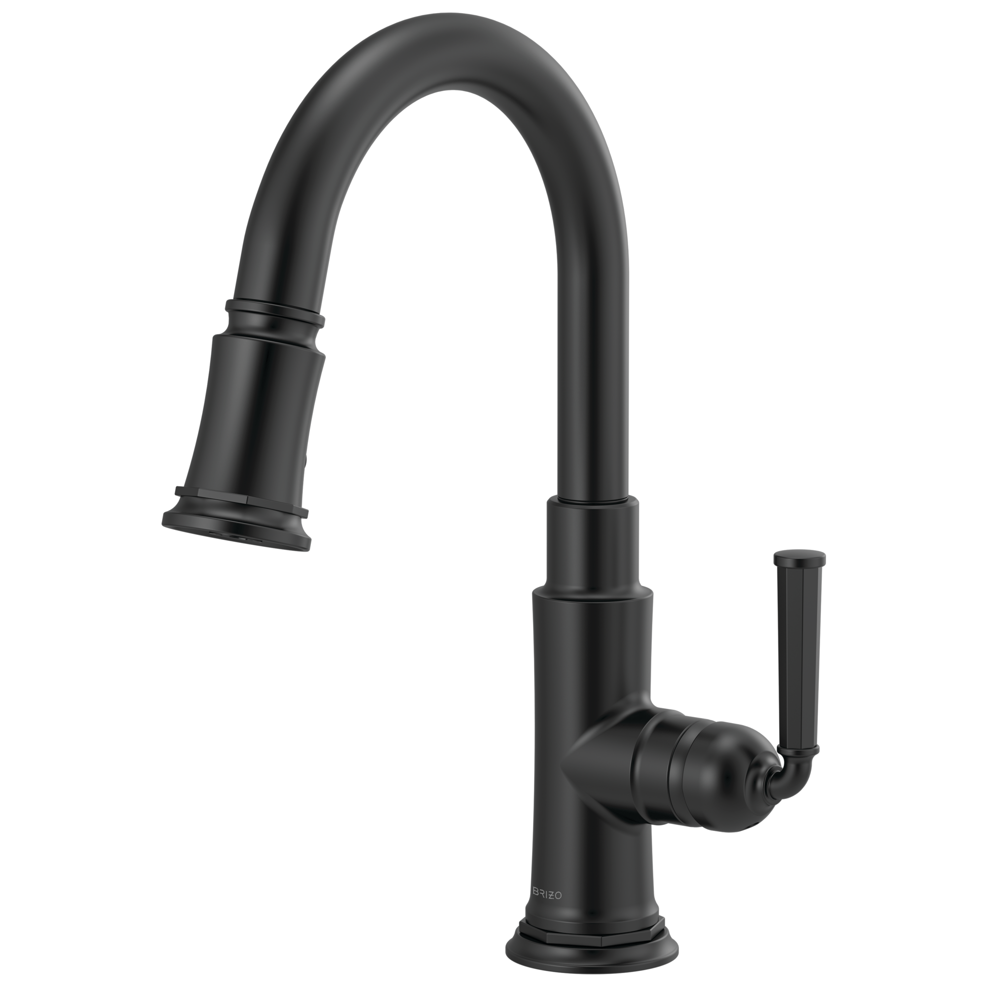 Brizo Rook®: Pull-Down Prep Faucet In Matte Black