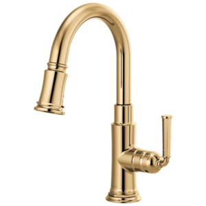 Brizo Rook®: Pull-Down Prep Faucet In Polished Gold