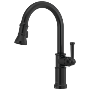 Brizo Artesso®: Single Handle Pull-Down Kitchen Faucet with SmartTouch(R) Technology In Matte Black