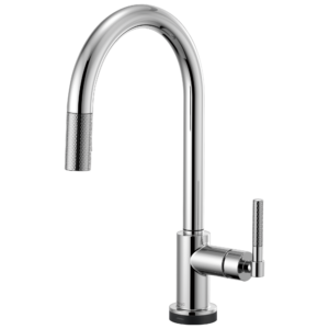 Brizo Litze®: SmartTouch® Pull-Down Kitchen Faucet with Arc Spout and Knurled Handle In Chrome