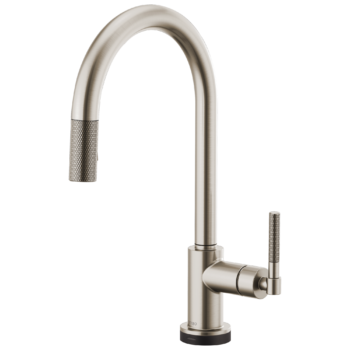 Brizo Litze®: SmartTouch® Pull-Down Kitchen Faucet with Arc Spout and Knurled Handle In Stainless