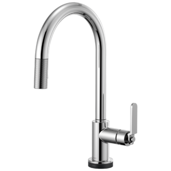 Brizo Litze®: SmartTouch® Pull-Down Kitchen Faucet with Arc Spout and Industrial Handle In Chrome