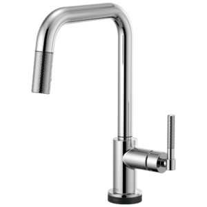 Brizo Litze®: SmartTouch® Pull-Down Kitchen Faucet with Square Spout and Knurled Handle In Chrome