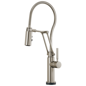 Brizo Solna®: SmartTouch® Articulating Kitchen Faucet With Finished Hose In Stainless