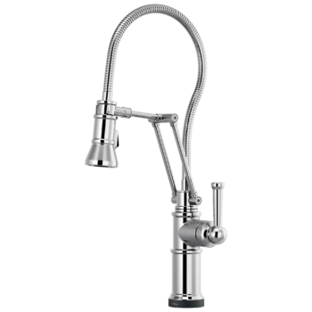 Brizo Artesso®: SmartTouch® Articulating Kitchen Faucet With Finished Hose In Chrome