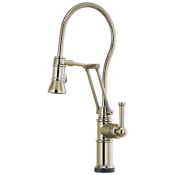 Brizo Artesso®: SmartTouch® Articulating Kitchen Faucet With Finished Hose In Polished Nickel