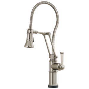 Brizo Artesso®: SmartTouch® Articulating Kitchen Faucet With Finished Hose In Stainless