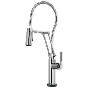 Brizo Litze®: SmartTouch® Articulating Kitchen Faucet With Finished Hose In Chrome