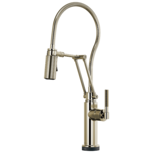 Brizo Litze®: SmartTouch® Articulating Kitchen Faucet With Finished Hose In Polished Nickel