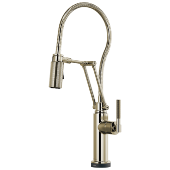 Brizo Litze®: SmartTouch® Articulating Kitchen Faucet With Finished Hose In Polished Nickel