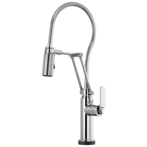 Brizo Litze®: SmartTouch® Articulating Kitchen Faucet With Finished Hose In Chrome
