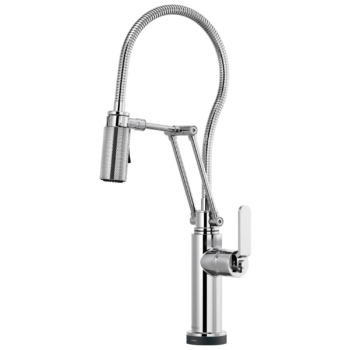 Brizo Litze®: SmartTouch® Articulating Kitchen Faucet With Finished Hose In Chrome