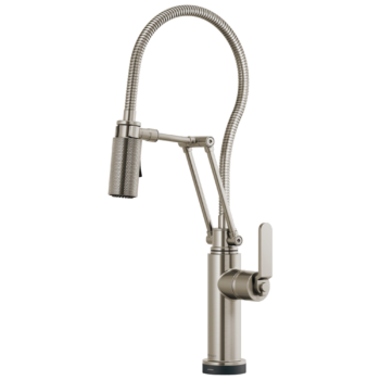 Brizo Litze®: SmartTouch® Articulating Kitchen Faucet With Finished Hose In Stainless
