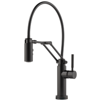 Brizo Solna®: Single Handle Articulating Kitchen Kitchen Faucet with SmartTouch® Technology In Matte Black