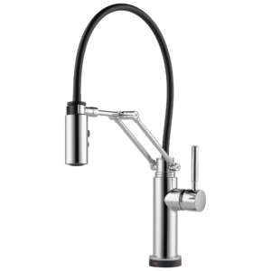 Brizo Solna®: Single Handle Articulating Kitchen Kitchen Faucet with SmartTouch® Technology In Chrome