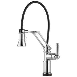 Brizo Artesso®: Single Handle Articulating Kitchen Kitchen Faucet with SmartTouch® Technology In Chrome