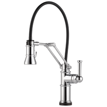 Brizo Artesso®: Single Handle Articulating Kitchen Kitchen Faucet with SmartTouch® Technology In Chrome
