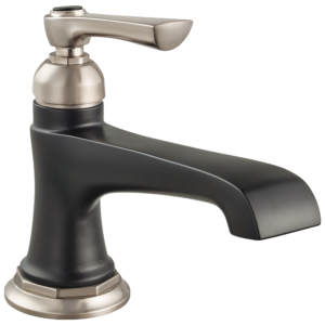 Brizo Rook®: Single-Handle Lavatory Faucet 1.5 GPM In Luxe Nickel  /Matte Black