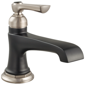 Brizo Rook®: Single-Handle Lavatory Faucet 1.2 GPM In Luxe Nickel / Matte Black