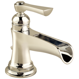 Brizo Rook®: Single-Handle Lavatory Faucet with Channel Spout 1.2 GPM In Polished Nickel