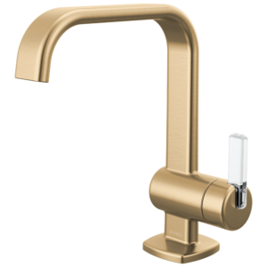Brizo Allaria™: Single-Handle Lavatory Faucet 1.2 GPM In Luxe Gold / Clear Acrylic