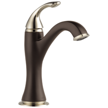 Brizo Charlotte®: Single-Handle Lavatory Faucet  In Cocoa Bronze / Polished Nickel