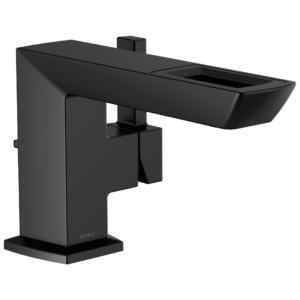 Brizo Vettis®: Single-Handle Lavatory Faucet With Open-Flow Spout 1.2 GPM In Matte Black
