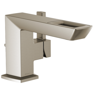 Brizo Vettis®: Single-Handle Lavatory Faucet With Open-Flow Spout 1.2 GPM In Luxe Nickel