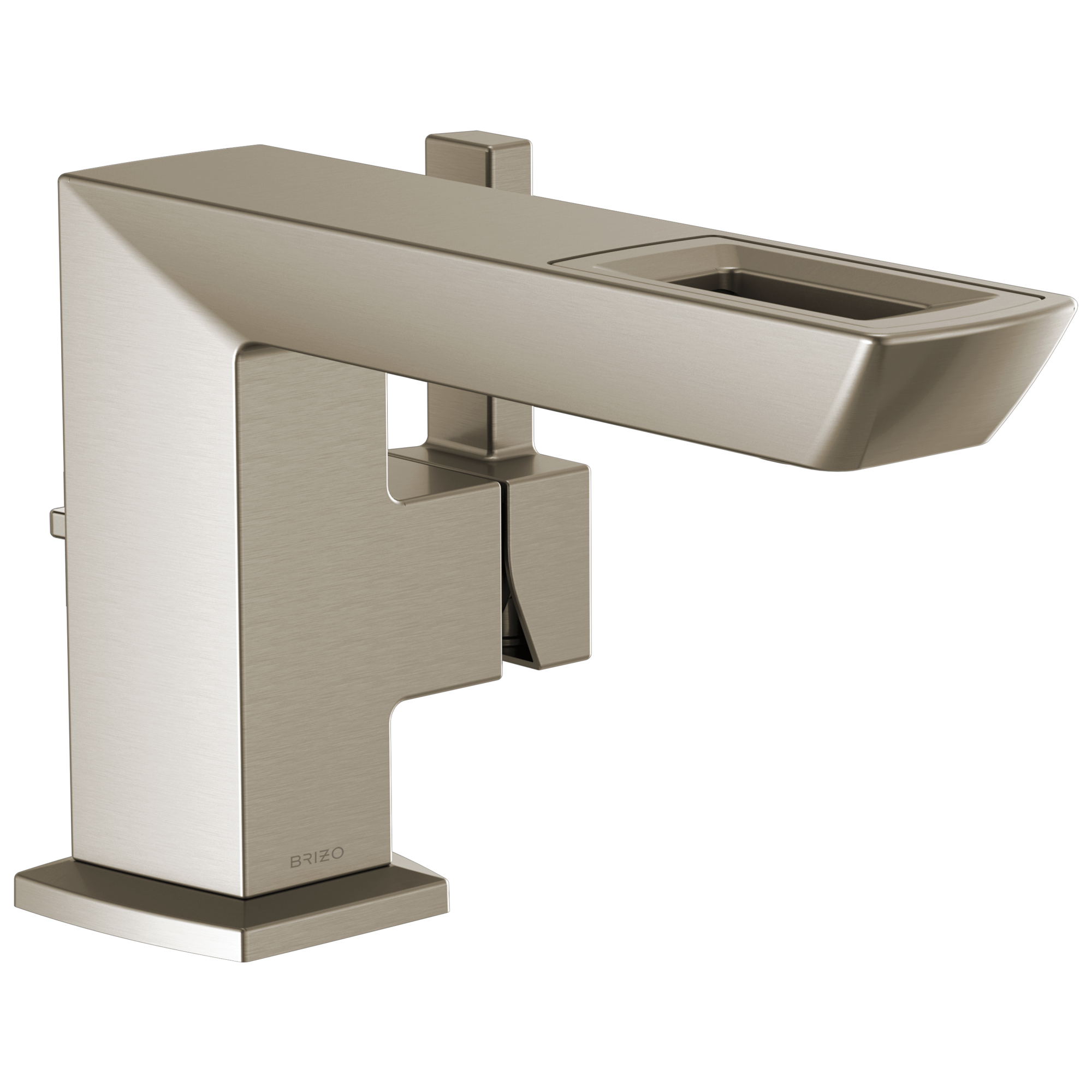 Brizo Vettis®: Single-Handle Lavatory Faucet With Open-Flow Spout 1.2 GPM In Luxe Nickel
