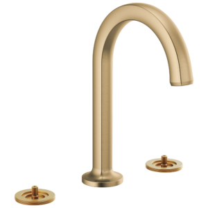 Brizo Kintsu®: Widespread Lavatory Faucet with Arc Spout – Less Handles 1.2 GPM In Luxe Gold