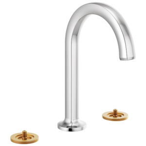 Brizo Kintsu®: Widespread Lavatory Faucet with Arc Spout – Less Handles 1.2 GPM In Chrome