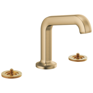 Brizo Kintsu®: Widespread Lavatory Faucet with Angled Spout – Less Handles In Luxe Gold