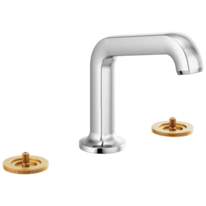 Brizo Kintsu®: Widespread Lavatory Faucet with Arc Spout – Less Handles 1.2 GPM In Chrome
