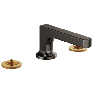 Brizo Kintsu®: Widespread Lavatory Faucet with Low Spout – Less Handles 1.2 GPM In Brilliance Black Onyx