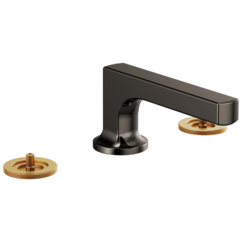 Brizo Kintsu®: Widespread Lavatory Faucet with Low Spout - Less Handles 1.2 GPM In Brilliance Black Onyx